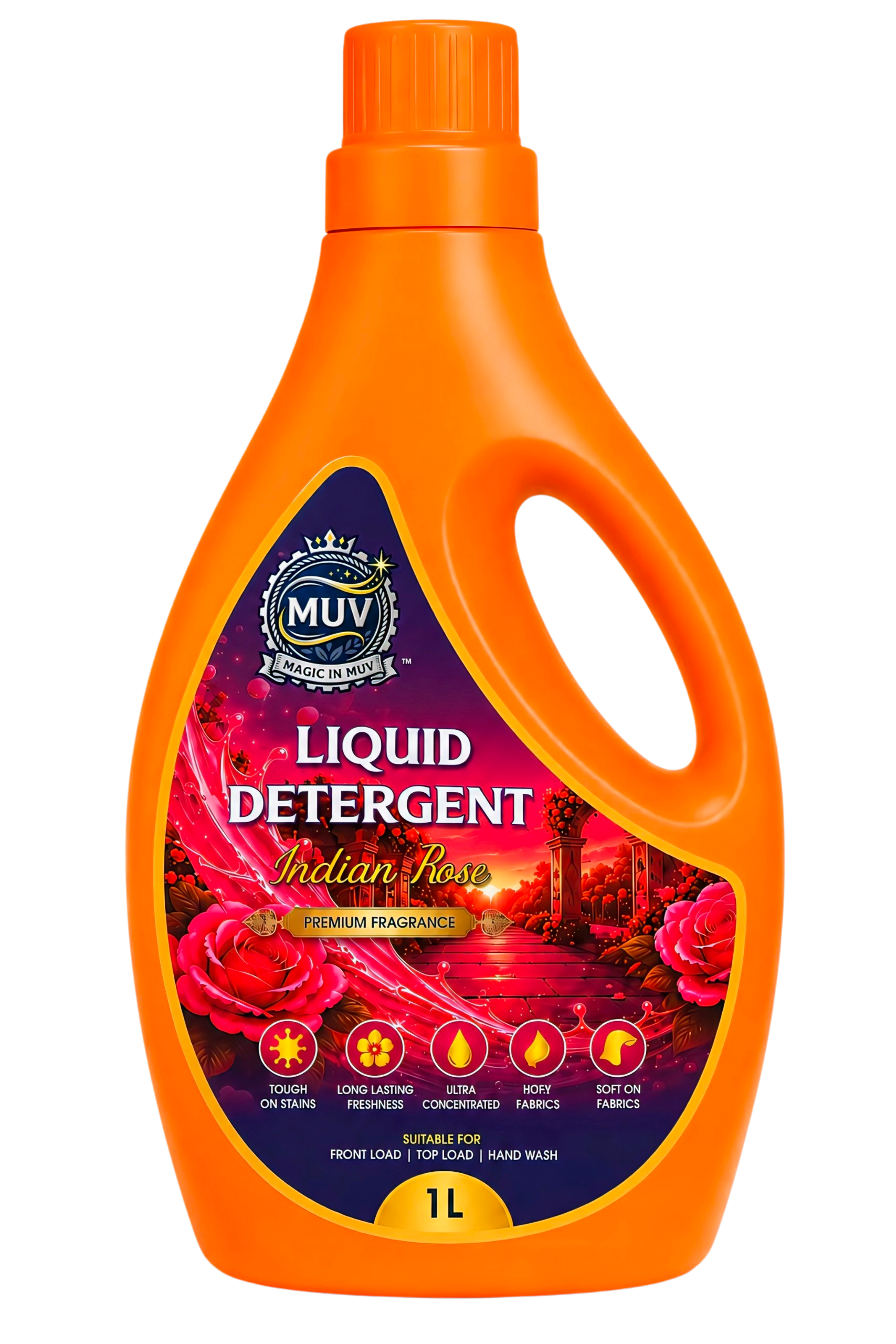 Muv Indian Rose Liquid Detergent